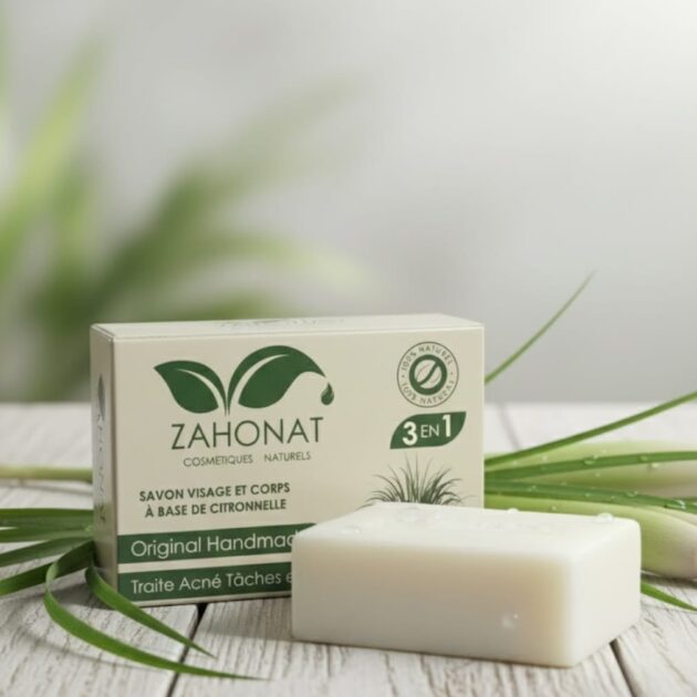 SAVON VISAGE ET CROPS A BASE DE CITRONNELLE